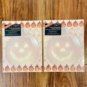 Vintage Designer Collection American Greetings Stationary Paper Pumpkins 50 ct